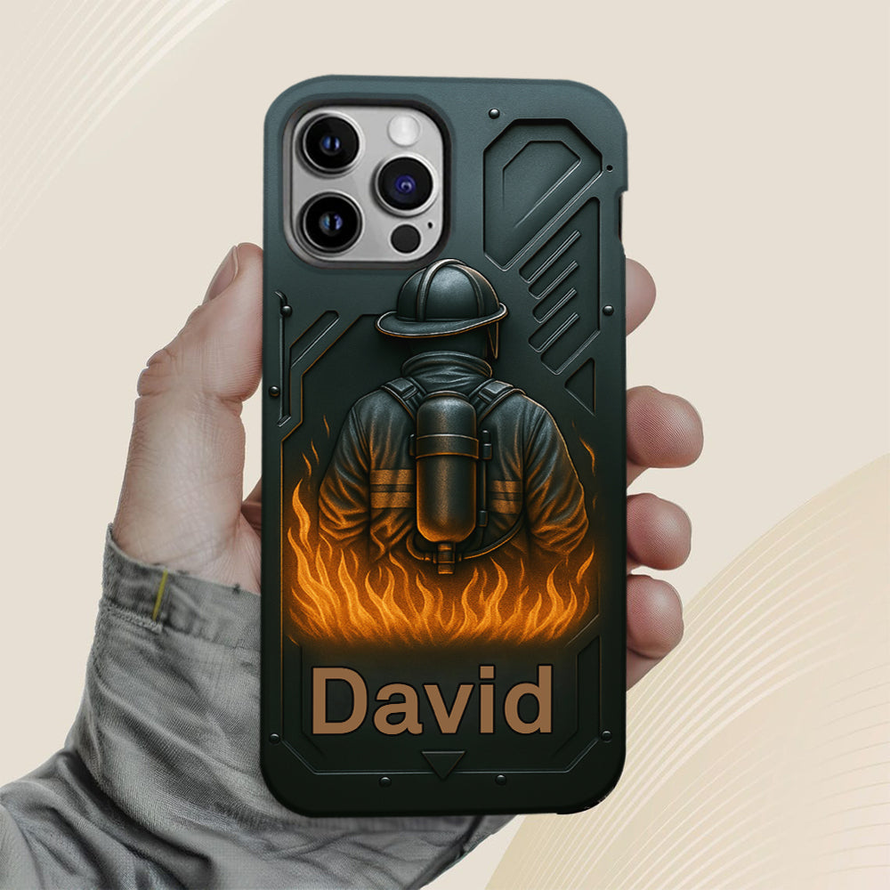 The Strone One - Personalized Firefighter Full Print Phone Case