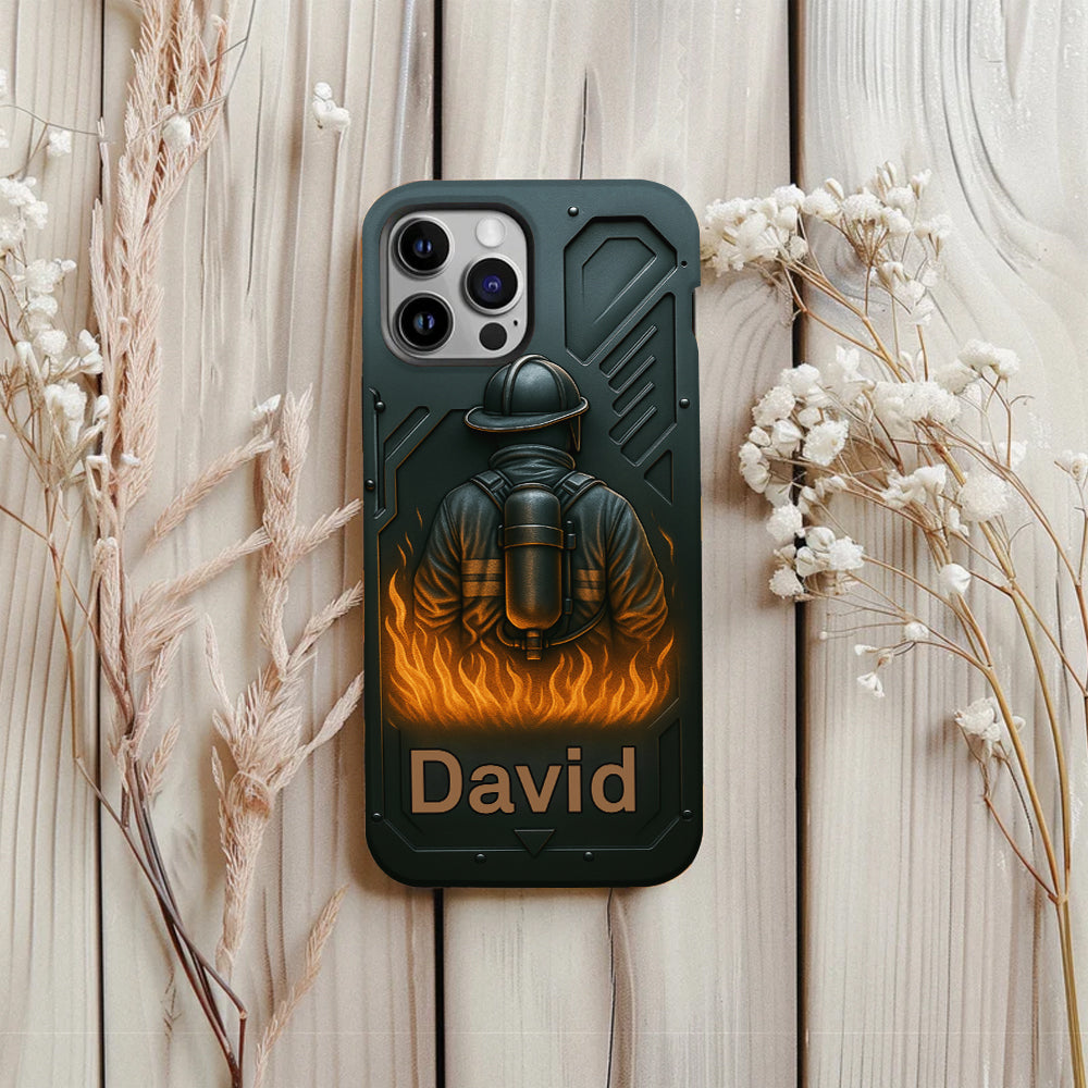 The Strone One - Personalized Firefighter Full Print Phone Case