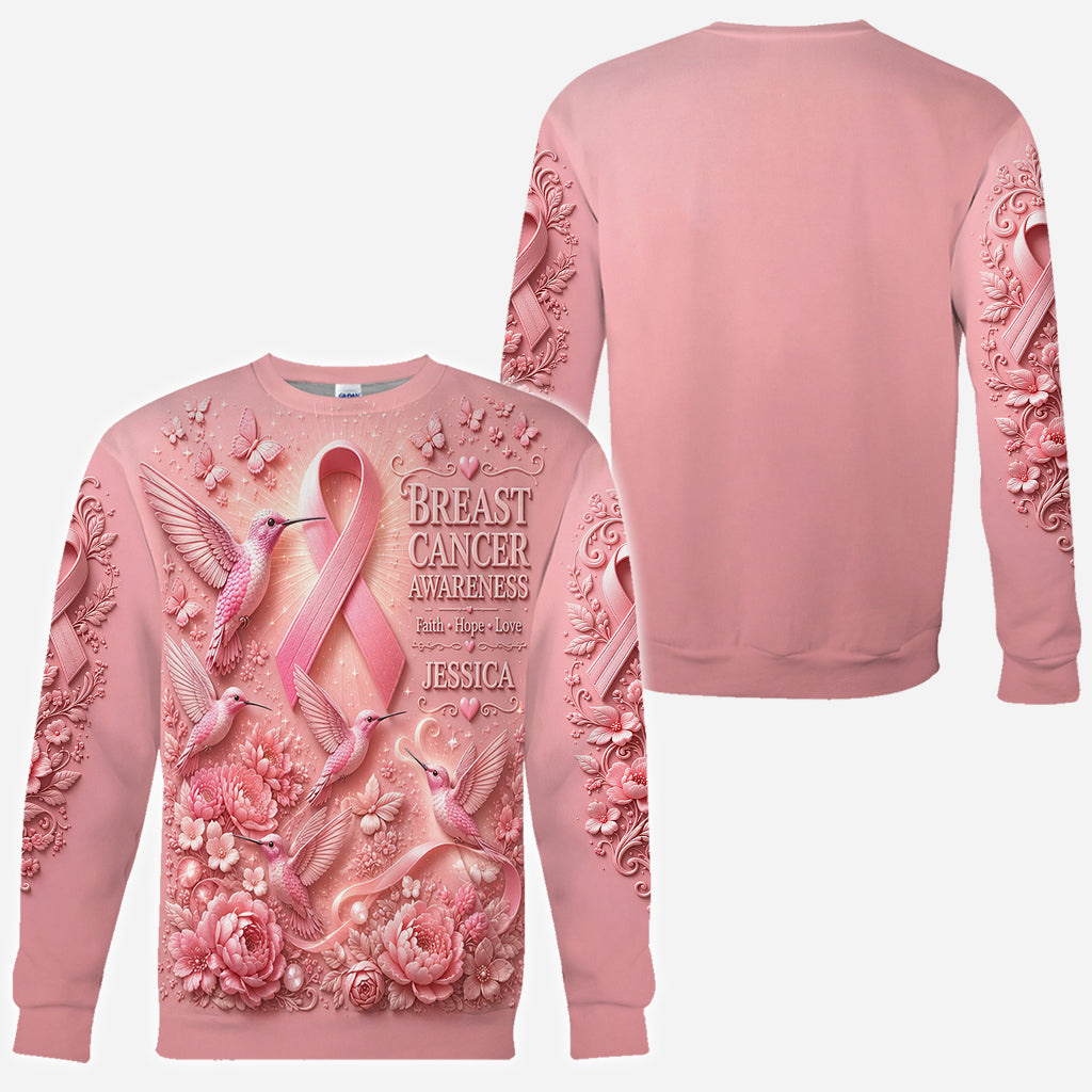 Breast Cancer Awareness - Personalized Breast Cancer Awareness All Over Shirt