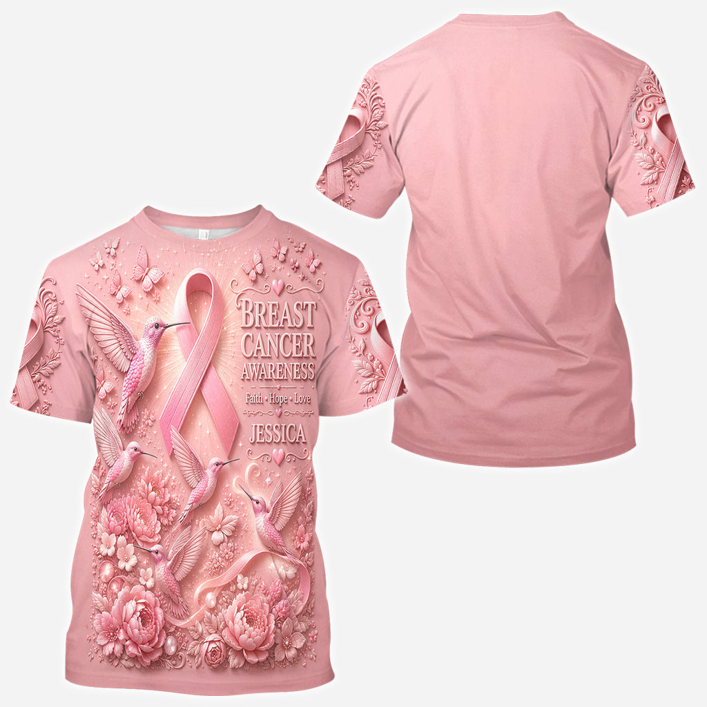 Breast Cancer Awareness - Personalized Breast Cancer Awareness All Over Shirt
