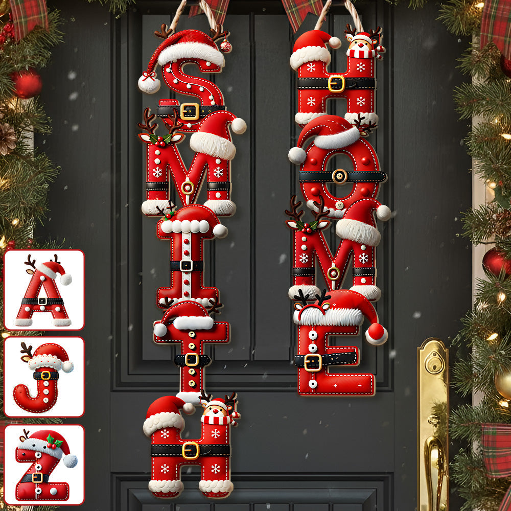 Welcome Home - Personalized Family Custom Shaped Wood Sign