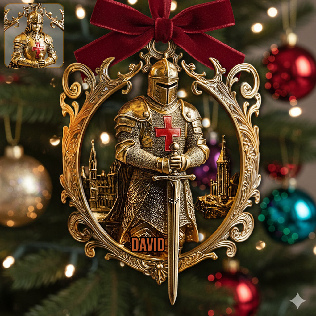 Knight Of God - Personalized Christian Ornament