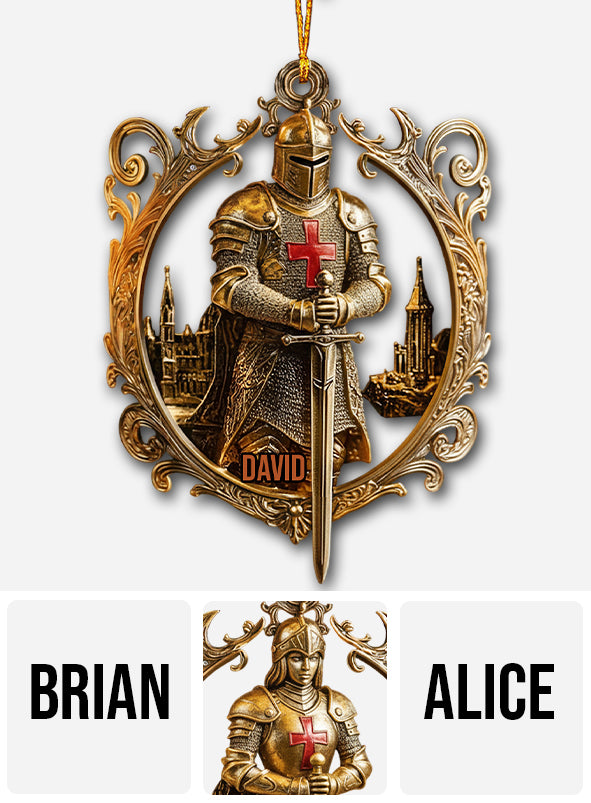 Knight Of God - Personalized Christian Ornament
