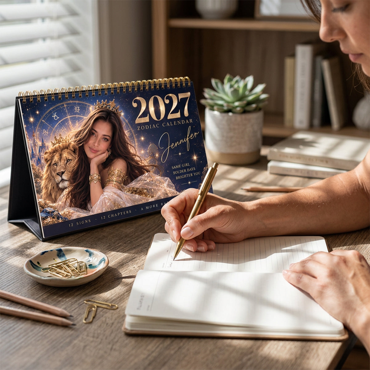 Zodiac Sign Inspiration - Personalized Horoscope Desk Calendar