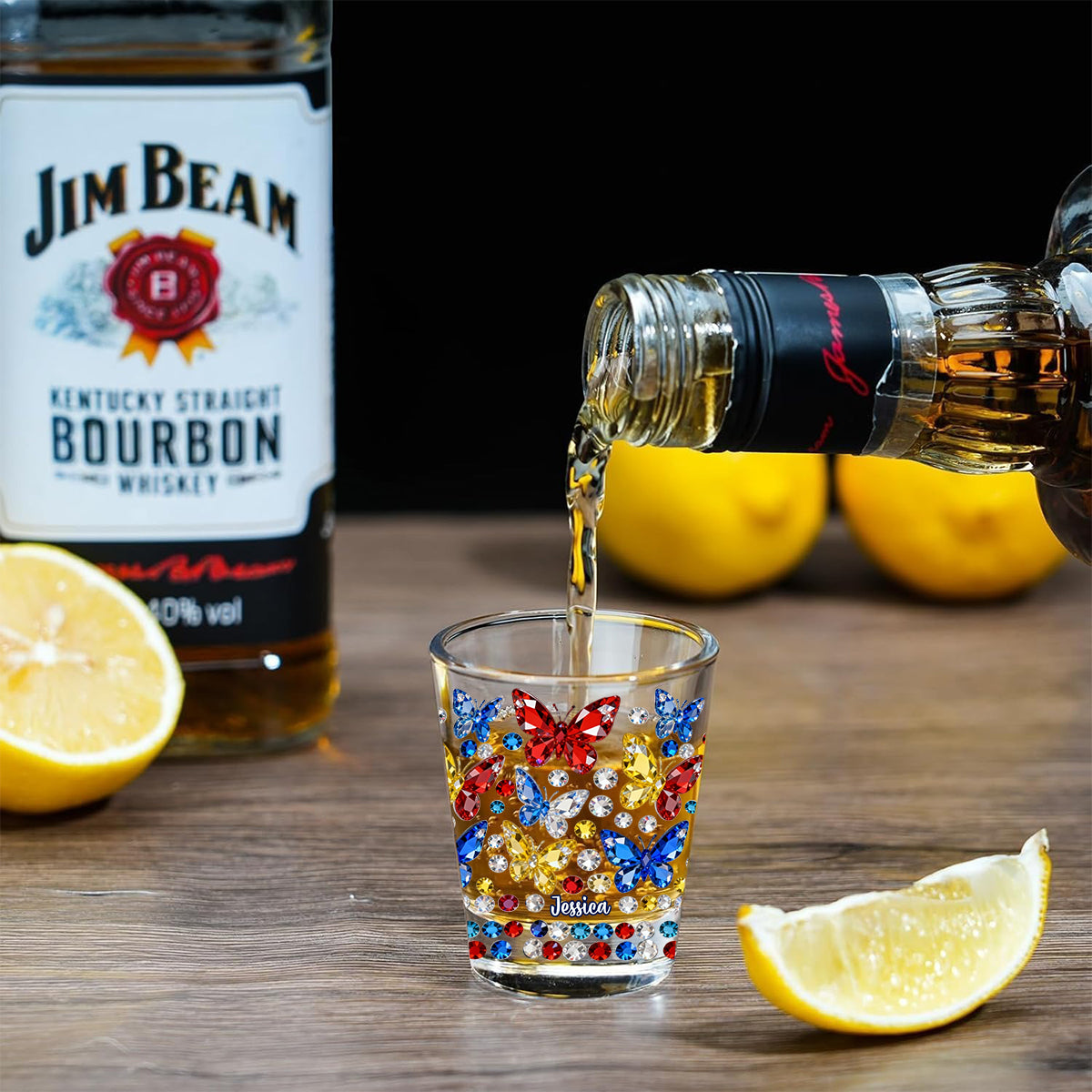Beautiful Butterfly - Personalized Butterfly Shot Glasses Set