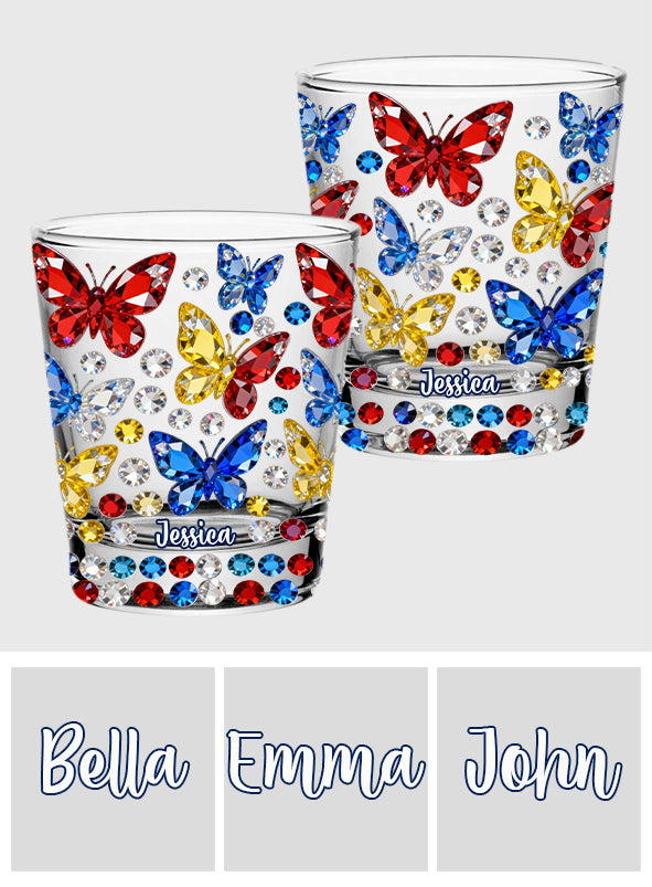 Beautiful Butterfly - Personalized Butterfly Shot Glasses Set