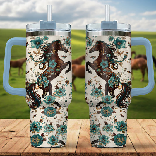 Love Horses - Horse Tumbler With Handle