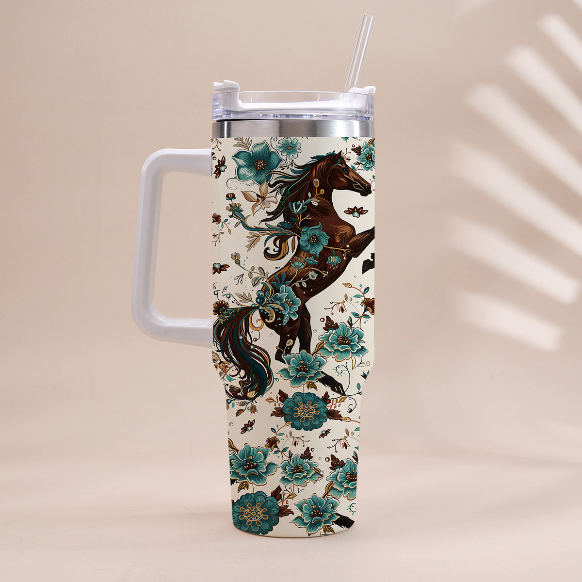 Love Horses - Horse Tumbler With Handle