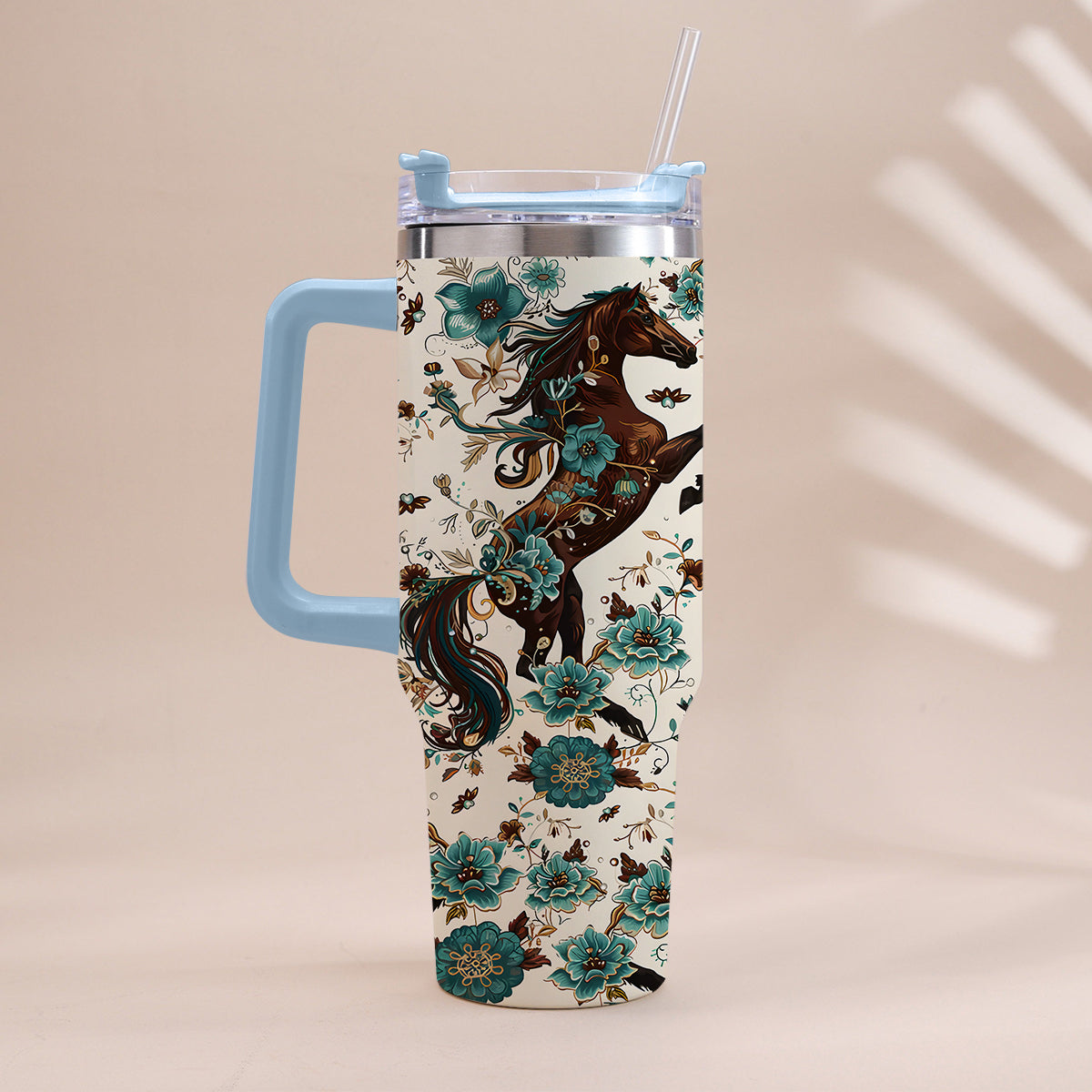 Love Horses - Horse Tumbler With Handle