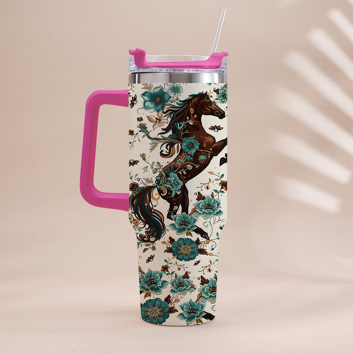 Love Horses - Horse Tumbler With Handle