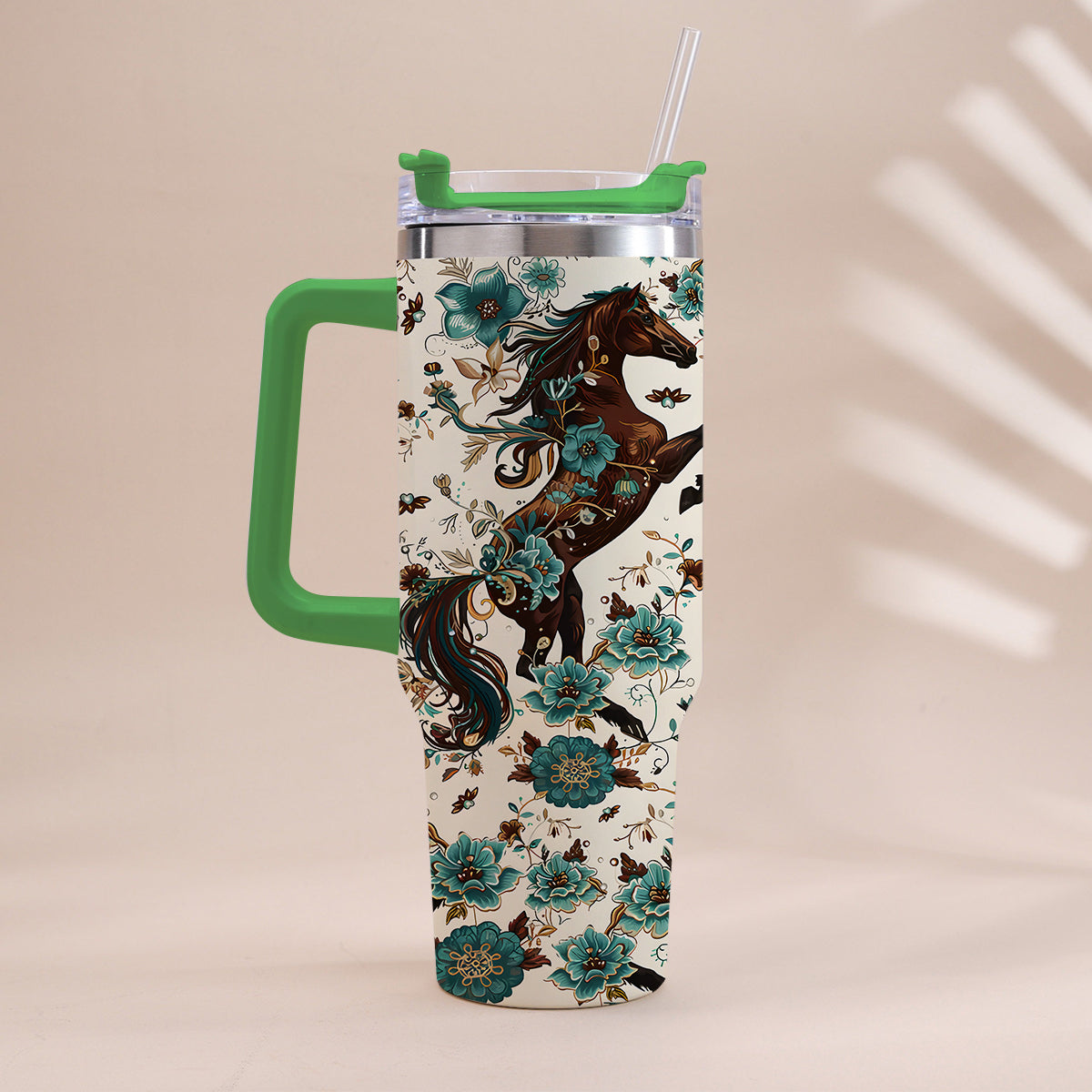 Love Horses - Horse Tumbler With Handle