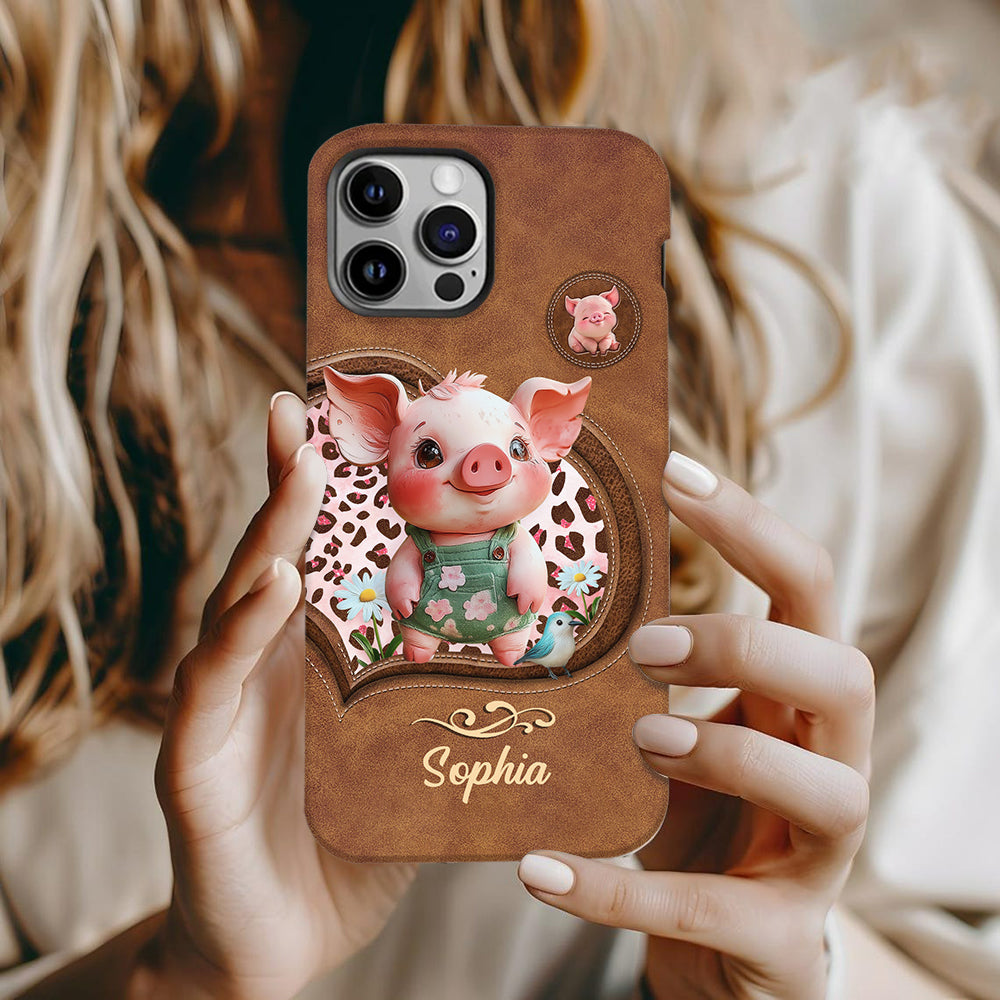 Cute Pig - Personalized Pig Lover Full Print Phone Case