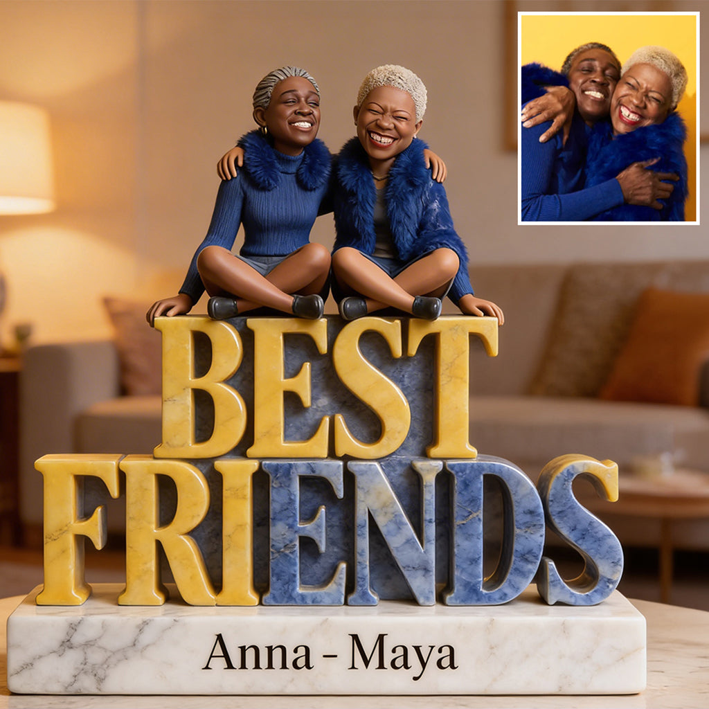 Old Friends - Personalized Bestie Custom Shaped Acrylic Plaque