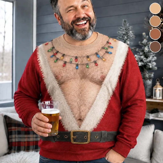 Funny Christmas Gift, Christmas Funny Men Gift, Personalized Birthday Gifts For Husband, Son, Grandson, Brother, Grandpa, Dad, Yourself - Personalized Spicy Couple Ugly Sweater
