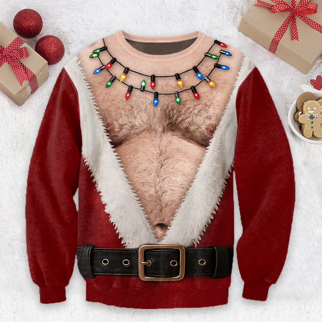 Funny Christmas Gift, Christmas Funny Men Gift, Personalized Birthday Gifts For Husband, Son, Grandson, Brother, Grandpa, Dad, Yourself - Personalized Spicy Couple Ugly Sweater