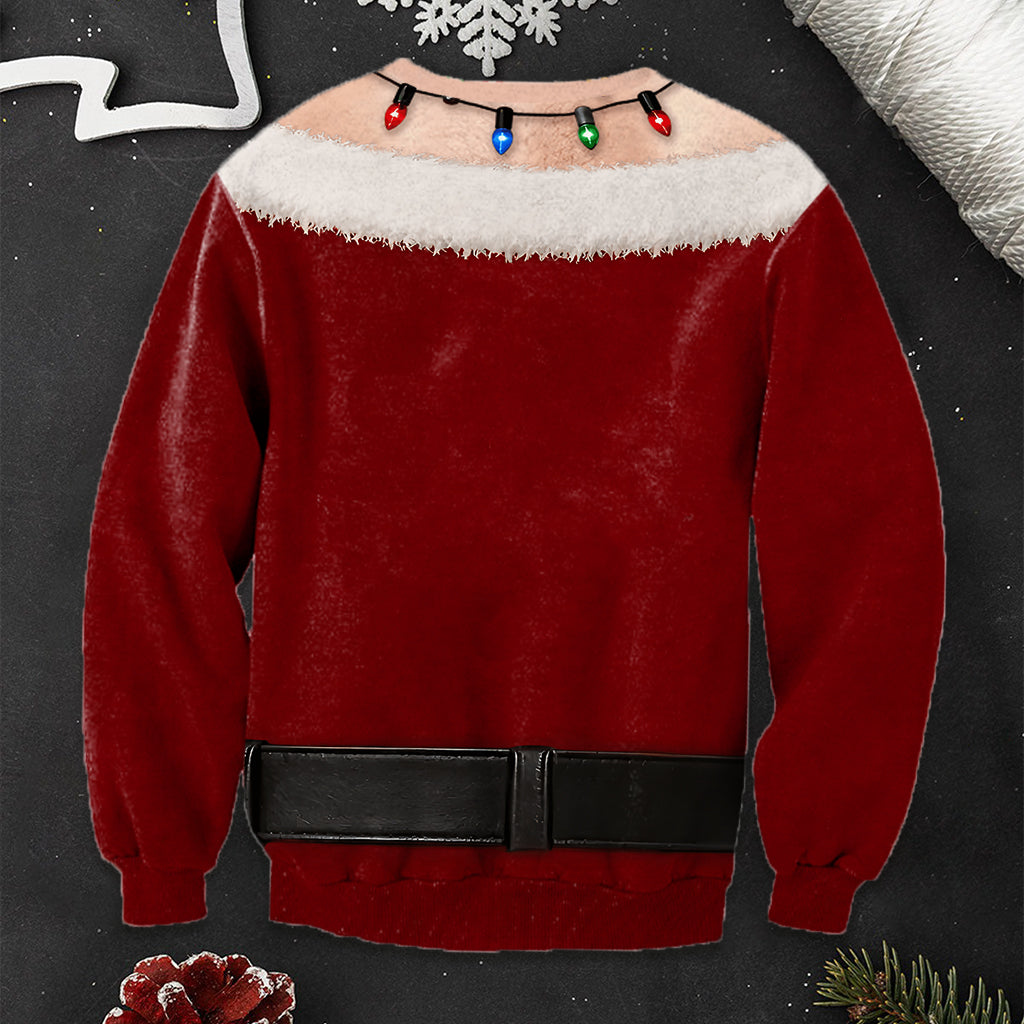 Funny Christmas Gift, Christmas Funny Men Gift, Personalized Birthday Gifts For Husband, Son, Grandson, Brother, Grandpa, Dad, Yourself - Personalized Spicy Couple Ugly Sweater