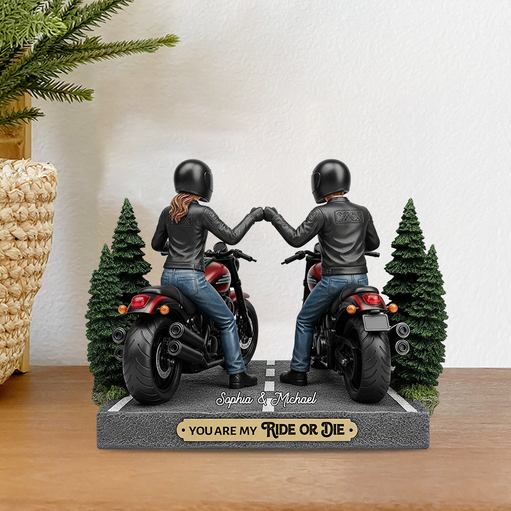 You Are My Ride Or Die - Personalized Biker Custom Shaped Acrylic Plaque