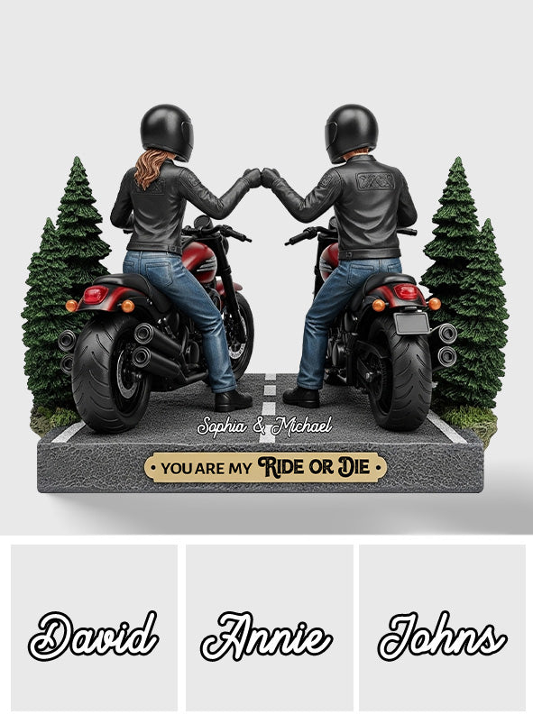 You Are My Ride Or Die - Personalized Biker Custom Shaped Acrylic Plaque