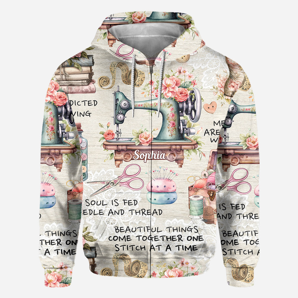 Sew Addicted To Sewing - Personalized Sewing All Over Shirt