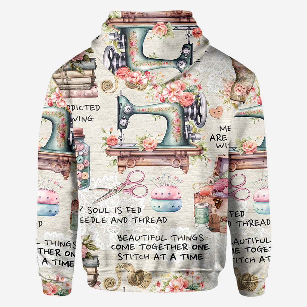 Sew Addicted To Sewing - Personalized Sewing All Over Shirt