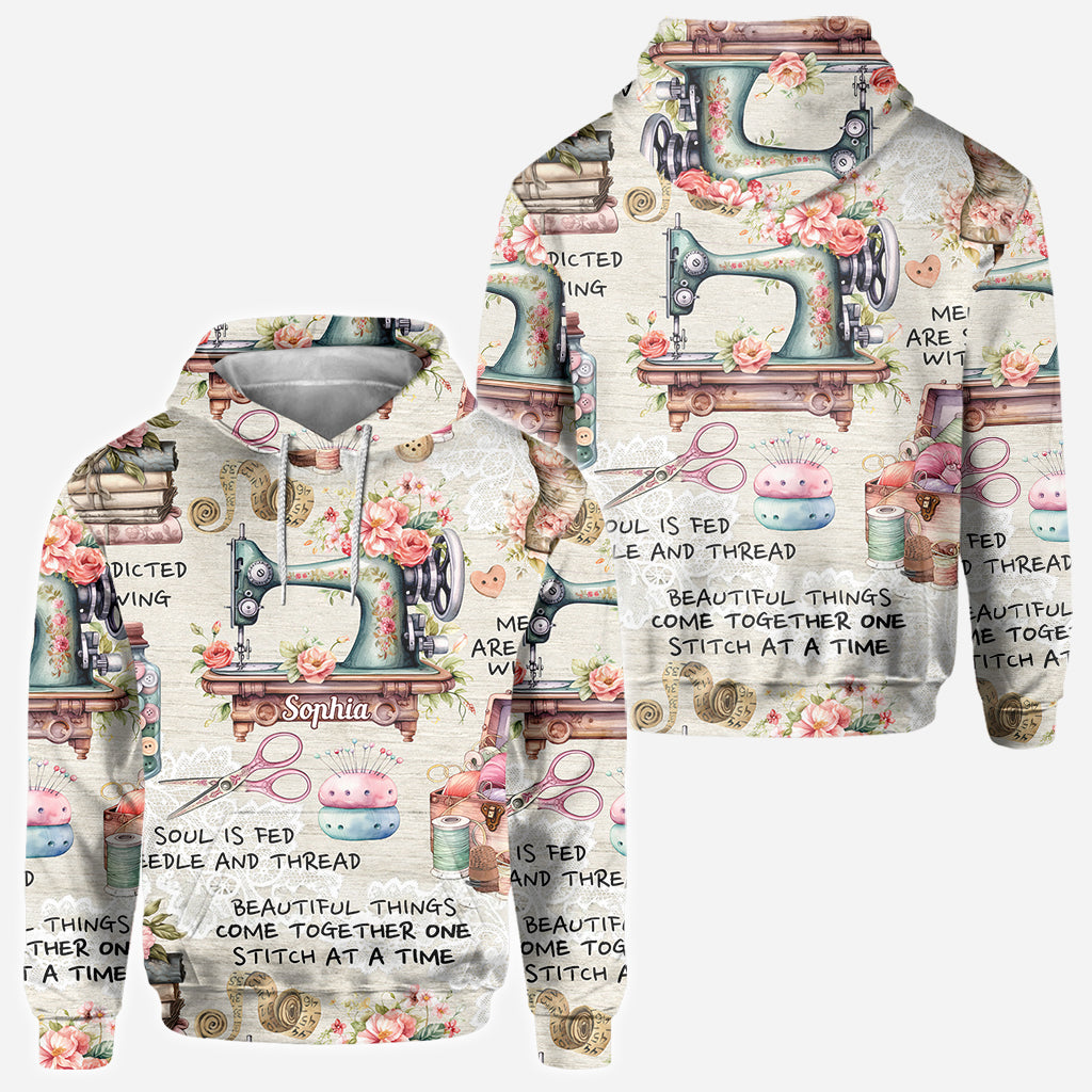 Sew Addicted To Sewing - Personalized Sewing All Over Shirt