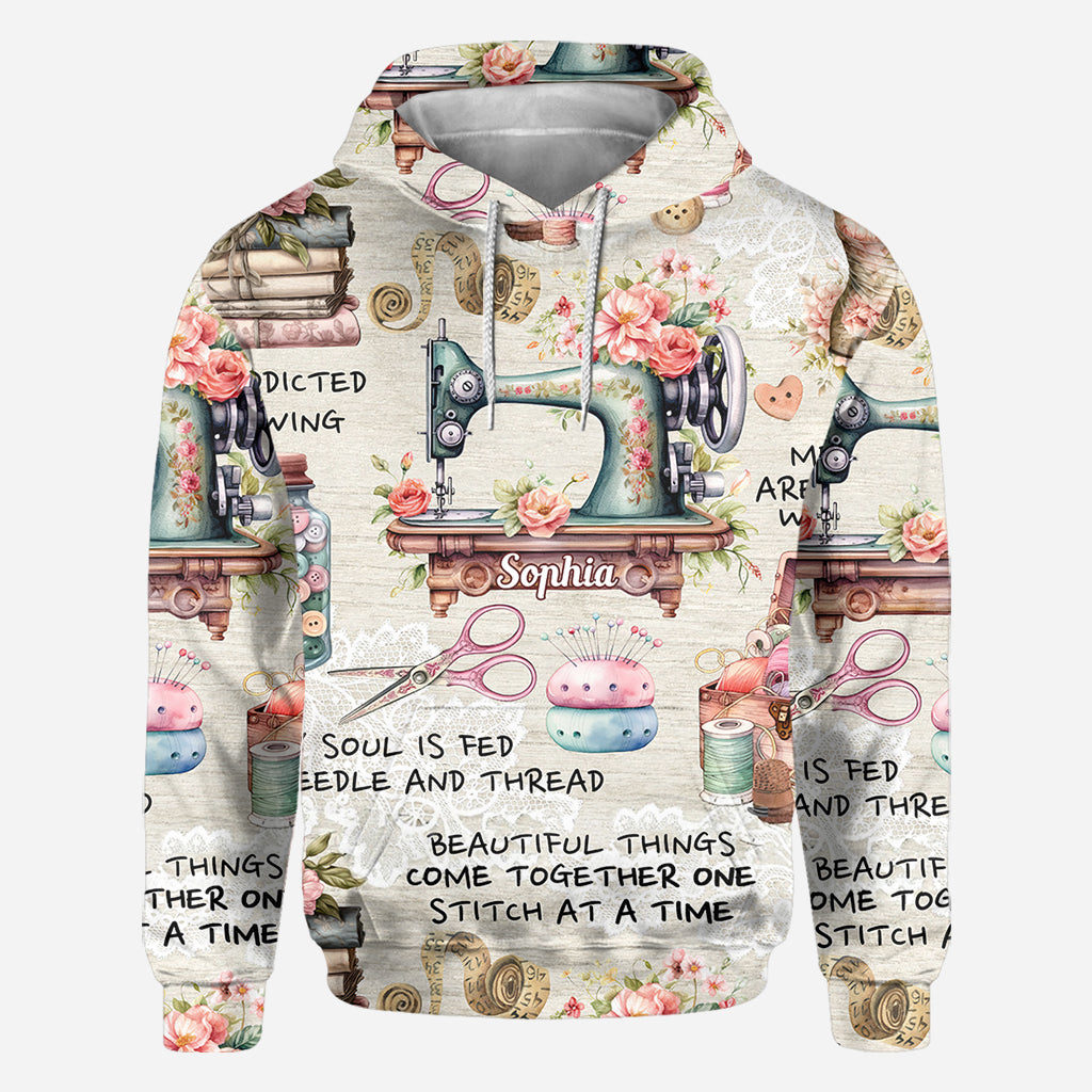 Sew Addicted To Sewing - Personalized Sewing All Over Shirt