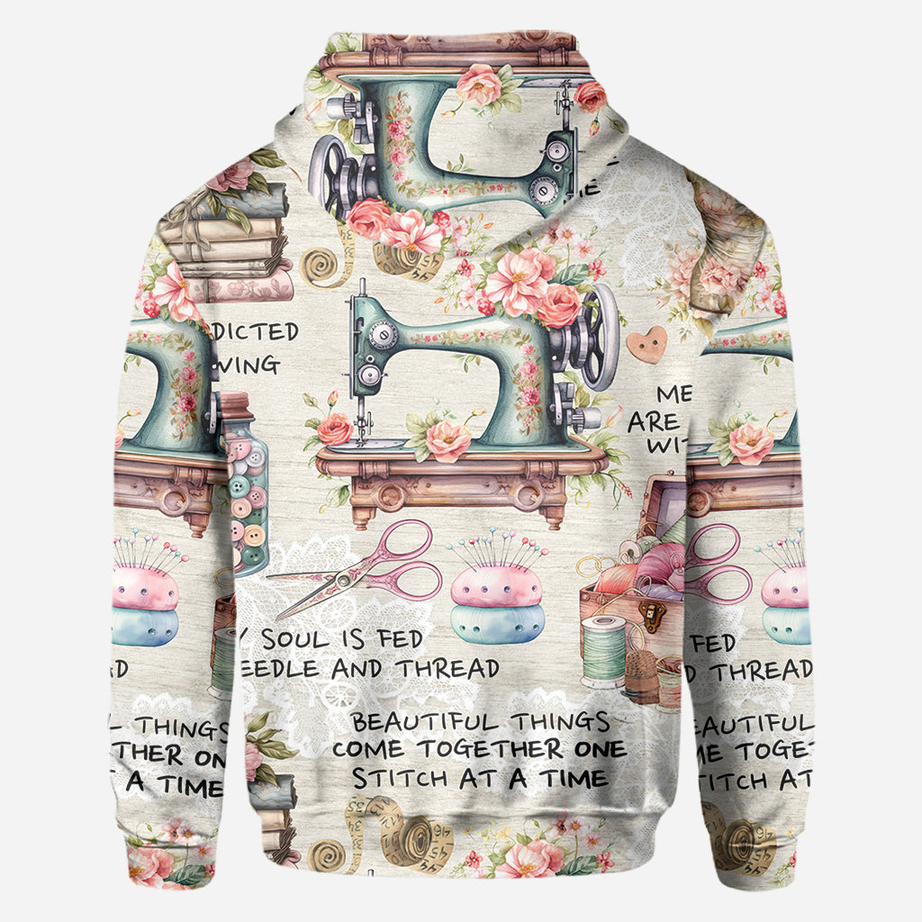 Sew Addicted To Sewing - Personalized Sewing All Over Shirt