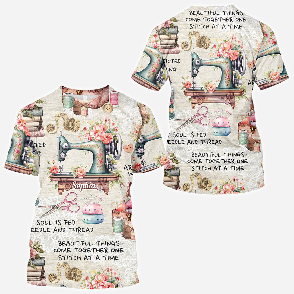 Sew Addicted To Sewing - Personalized Sewing All Over Shirt