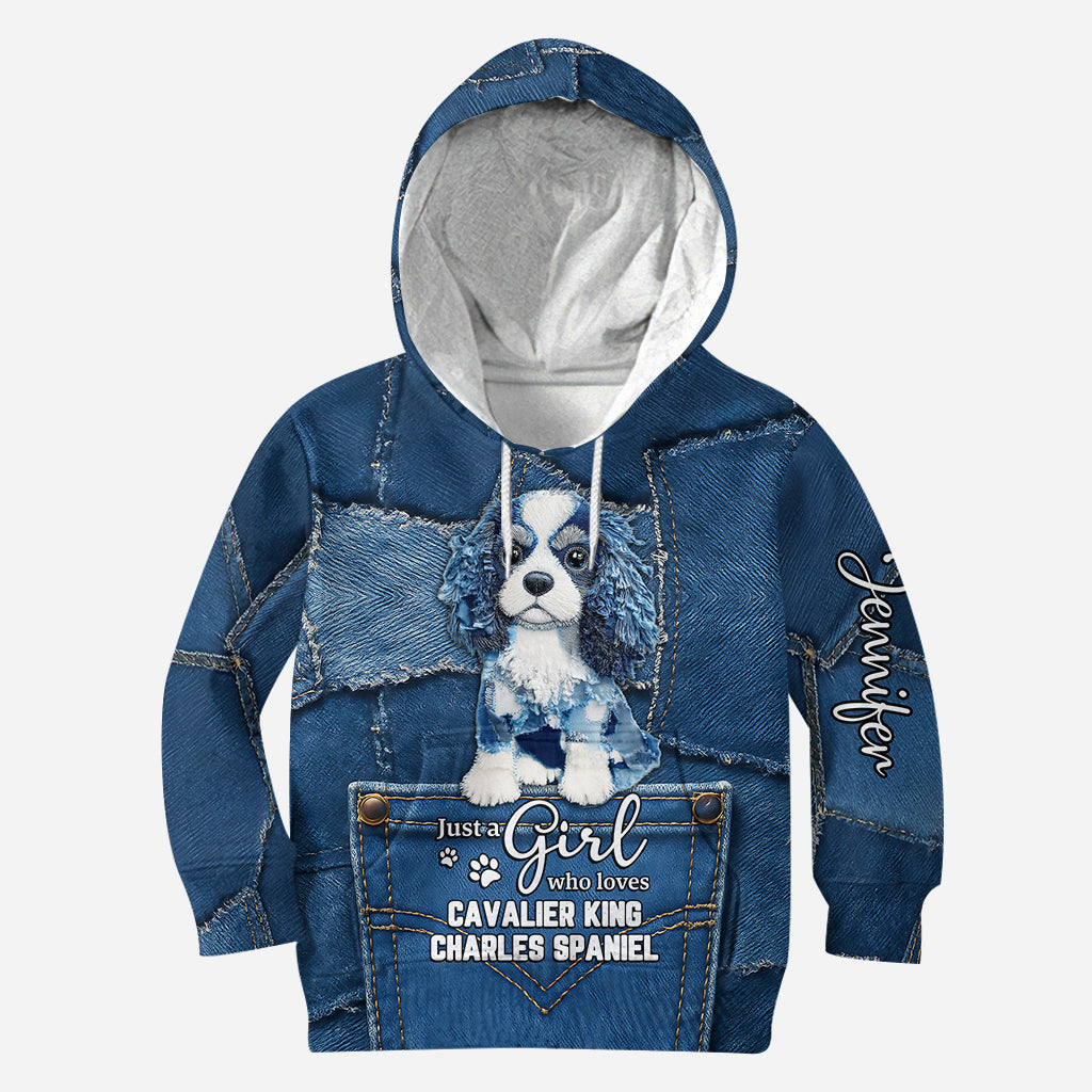Love Cavalier King Charles Spaniel - Personalized Dog Hoodie and Leggings