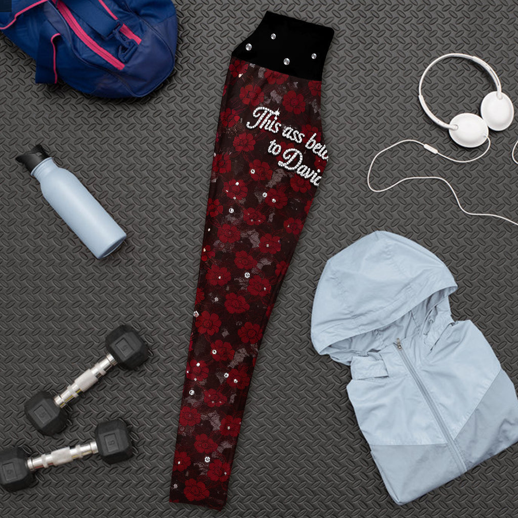 This As* Belongs To - Personalized Couple Leggings