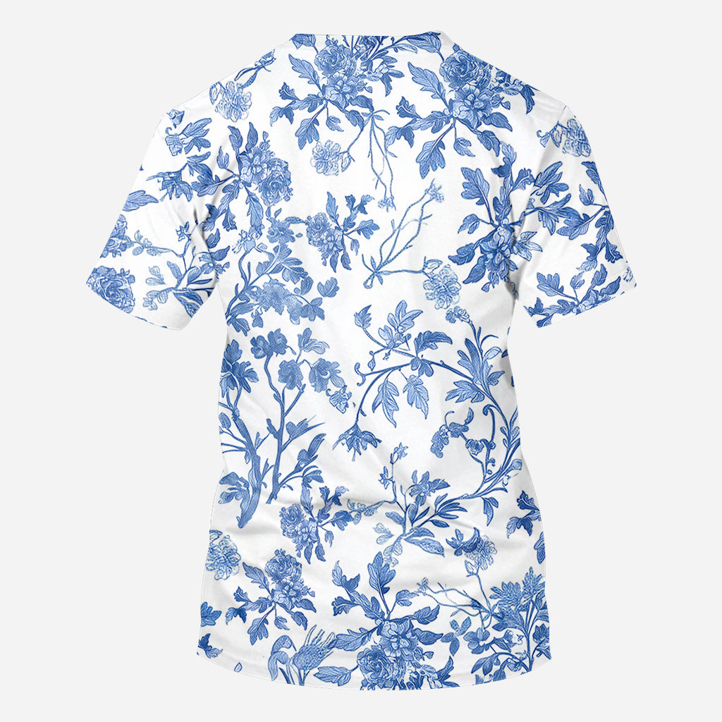 Hoppy Grandma & Her Eggs - Personalized Grandma All Over Shirt