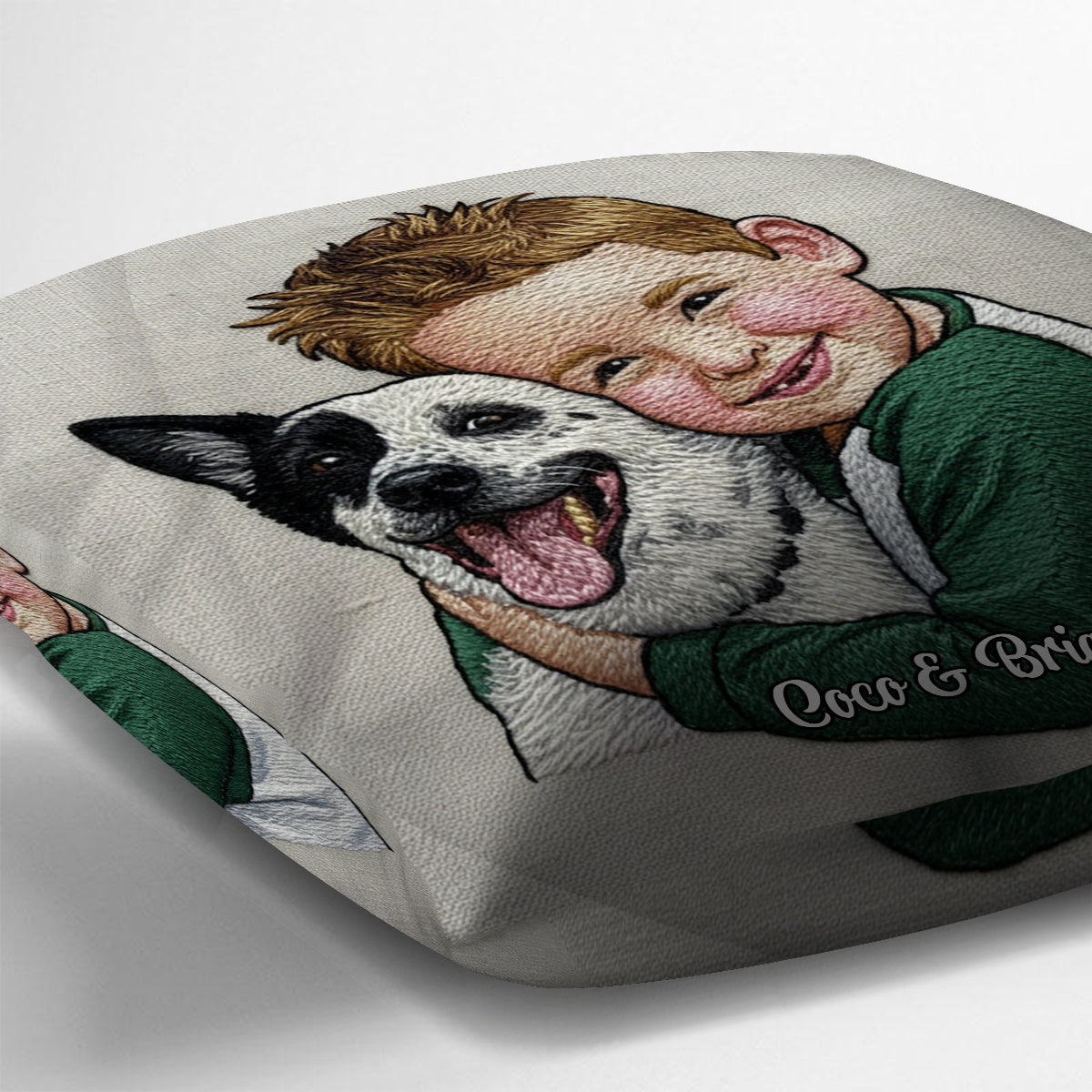 Funny Dog Photo - Personalized Dog Throw Pillow