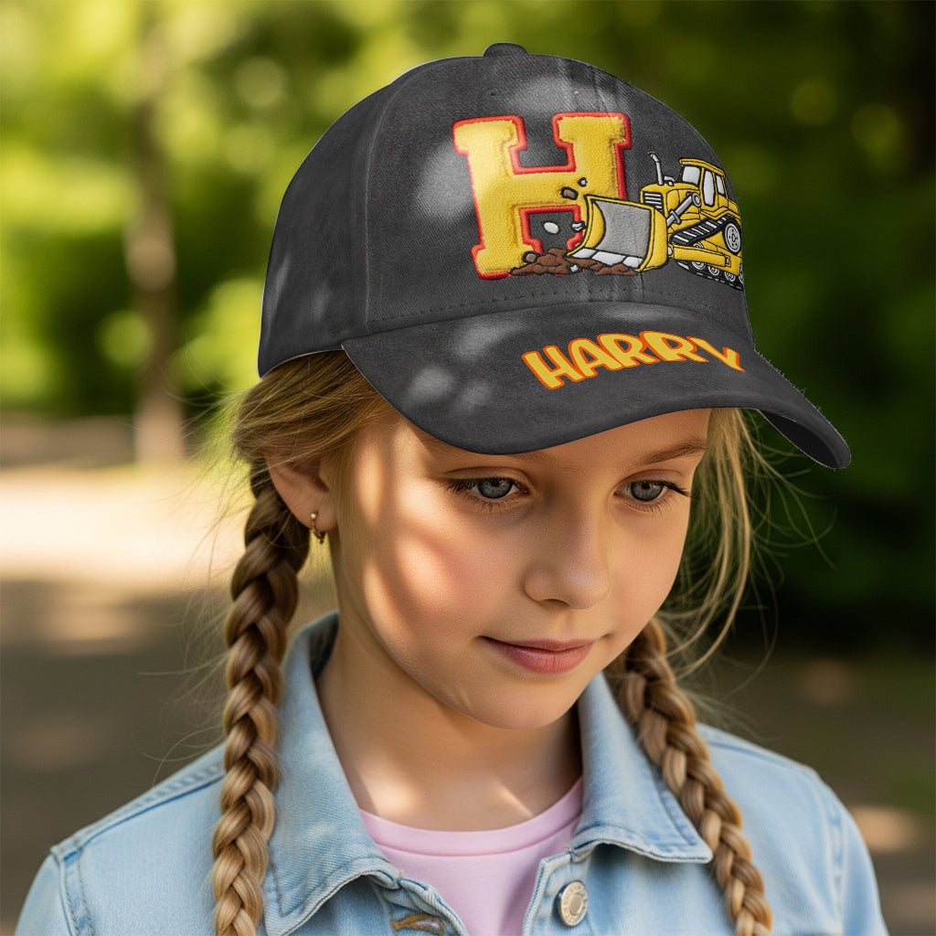 Alphabet Construction Vehicles - Personalized Kid Classic Cap