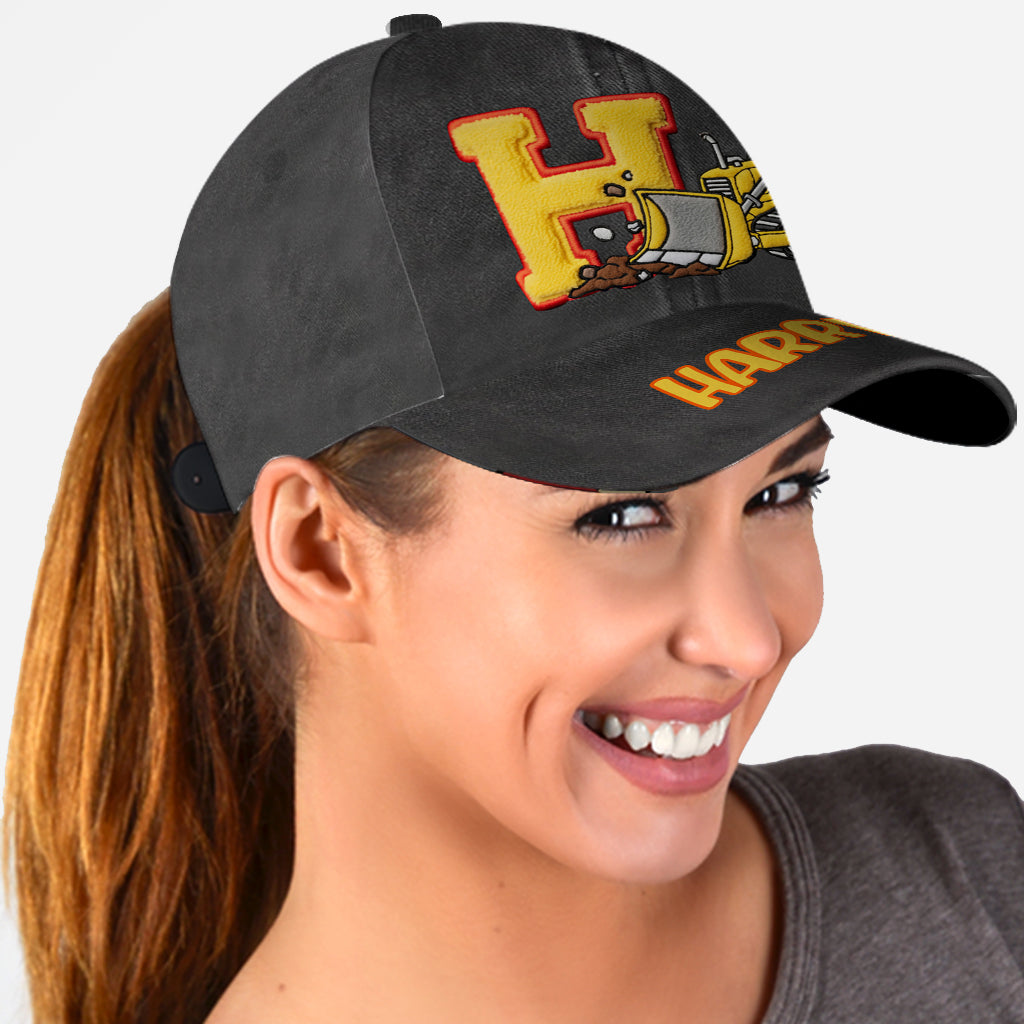 Alphabet Construction Vehicles - Personalized Kid Classic Cap