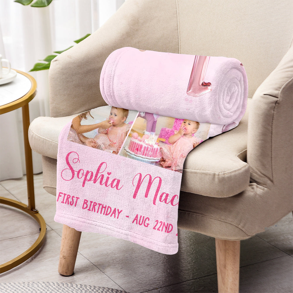 Happy Birthday - Personalized Birthday Blanket