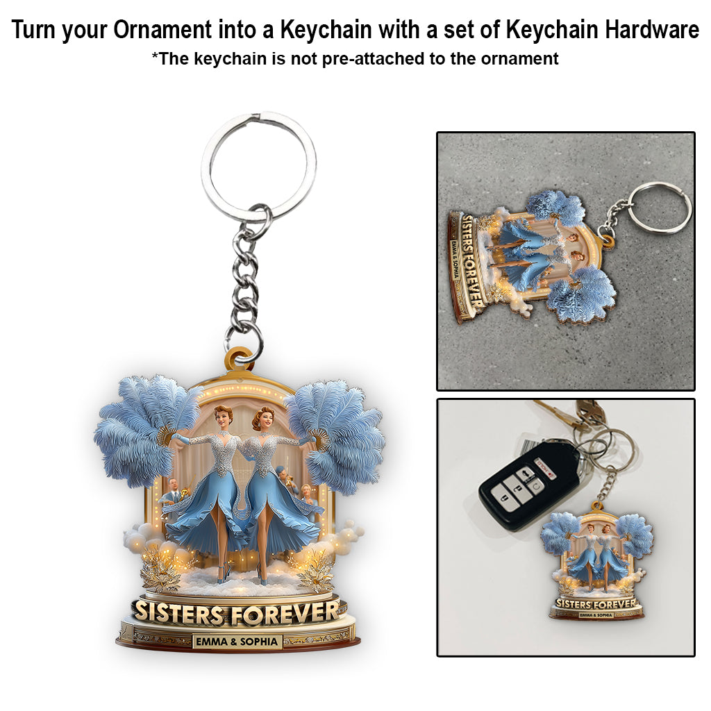 Sisters Forever - Personalized Sibling Ornament