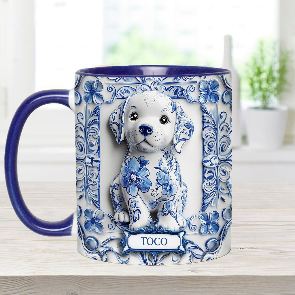 Cute Labrador Retriever - Personalized Dog Accent Mug