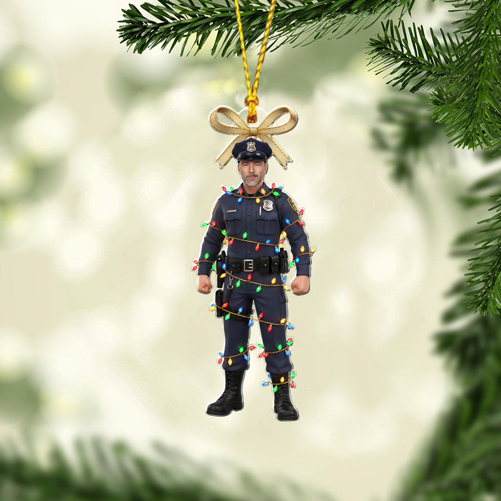 The Holiday's Protecter - Personalized Police Officer Ornament