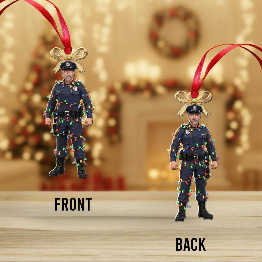 The Holiday's Protecter - Personalized Police Officer Ornament