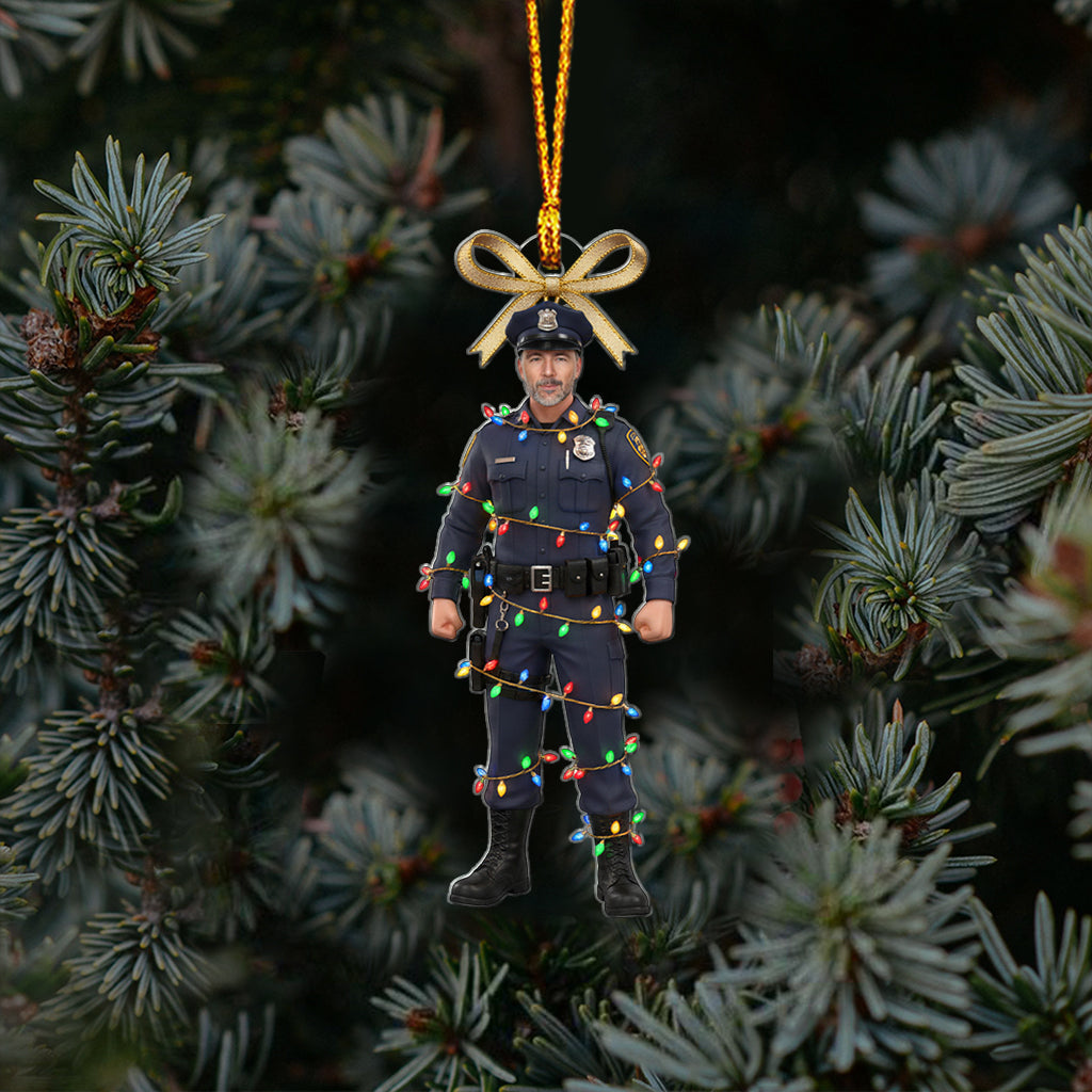 The Holiday's Protecter - Personalized Police Officer Ornament