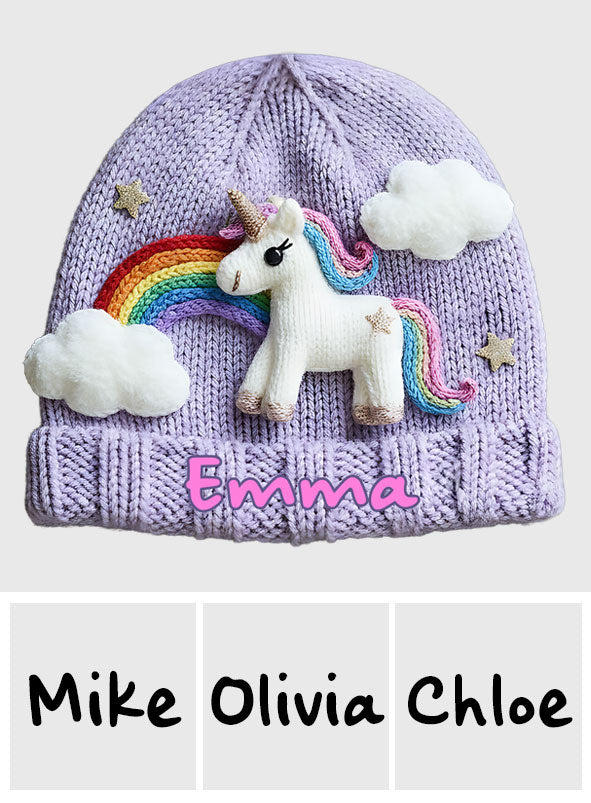 Unicorn - Personalized Kid Beanie Hat