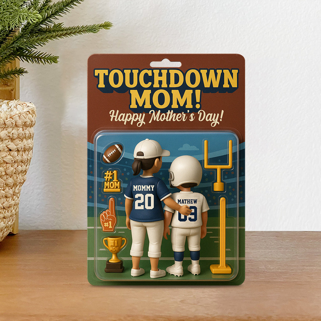 Touchdown Mom! - Personalized Football Custom Shaped Acrylic Plaque