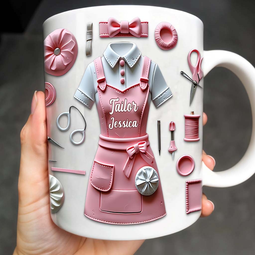 Just A Girl Who Loves Sewing - Personalized Sewing Mug