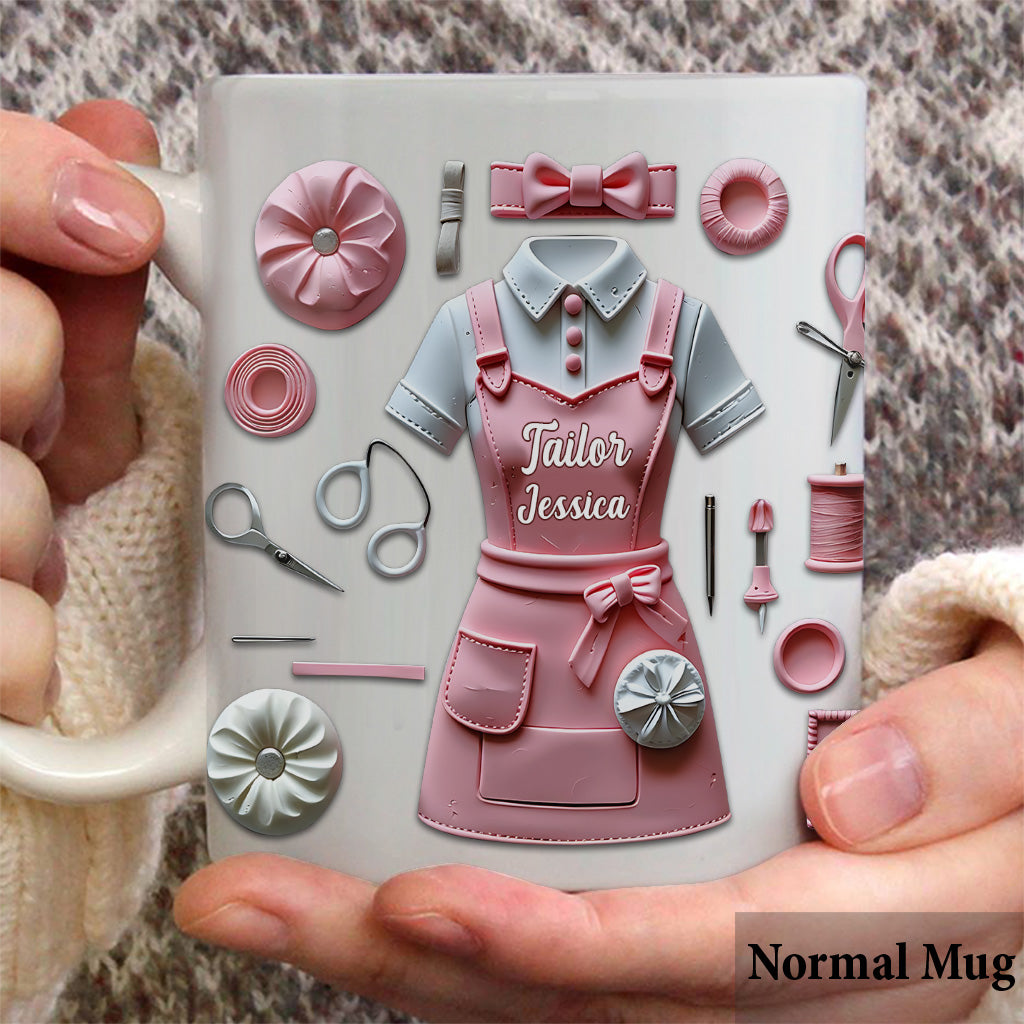 Just A Girl Who Loves Sewing - Personalized Sewing Mug