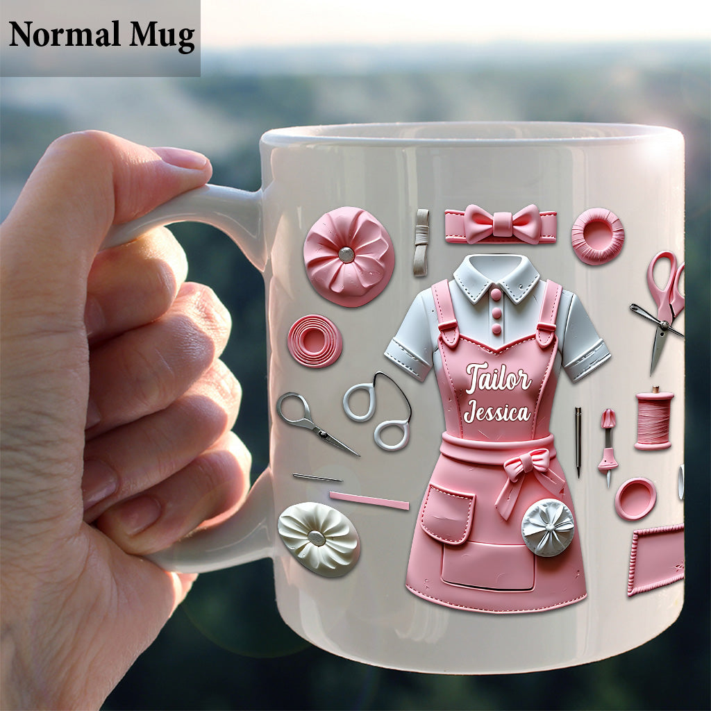 Just A Girl Who Loves Sewing - Personalized Sewing Mug