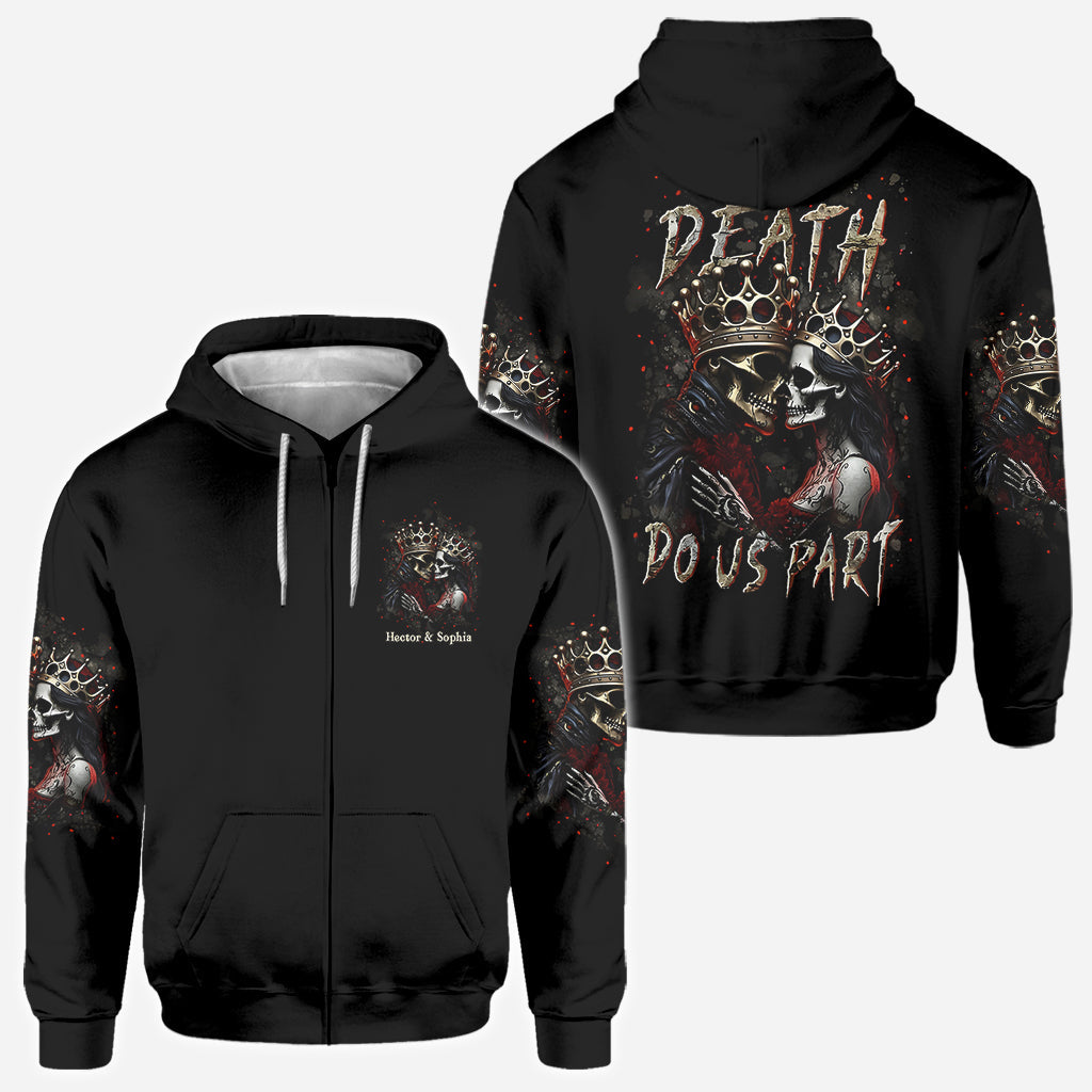 Til Death Do Us Part - Personalized Couple All Over Shirt