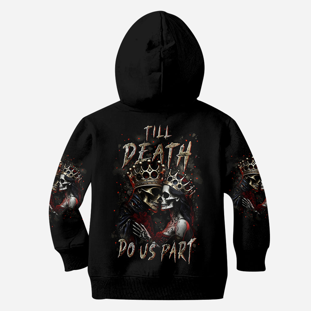 Til Death Do Us Part - Personalized Couple All Over Shirt