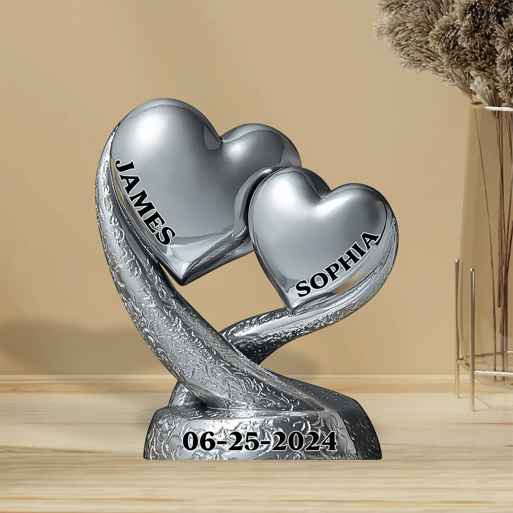 Anniversary Gifts - Personalized Couple Custom Shaped Acrylic Plaque