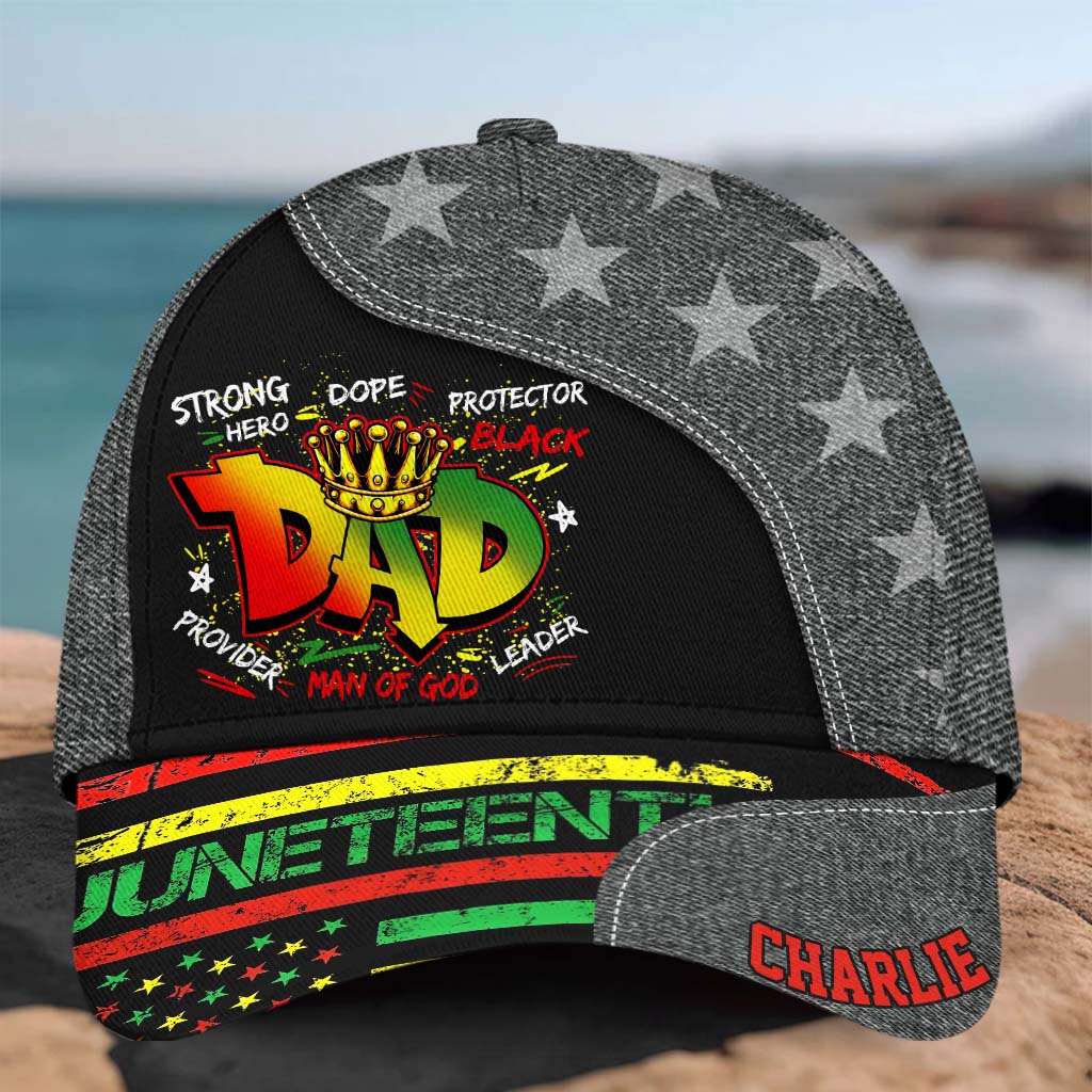 Juneteenth Dad - Personalized Juneteenth Classic Cap