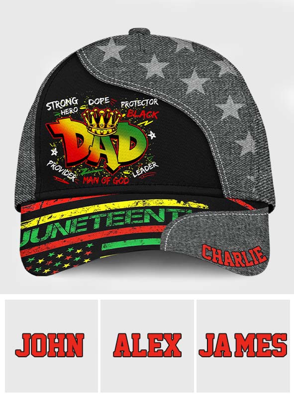 Juneteenth Dad - Personalized Juneteenth Classic Cap